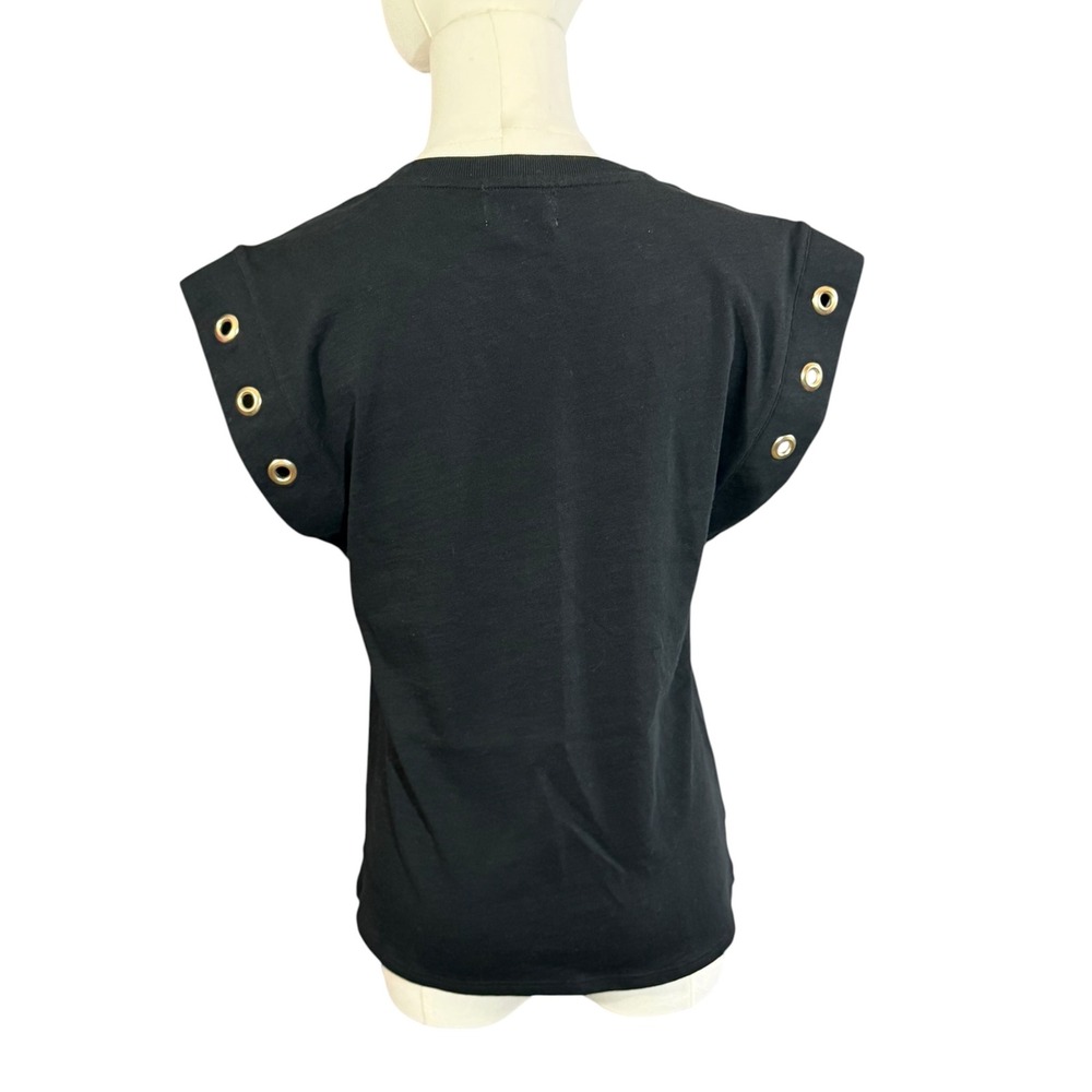 Nation LTD Oran Grommet Muscle Tee Size XS 100% Peruvian Cotton - Picture 2 of 9